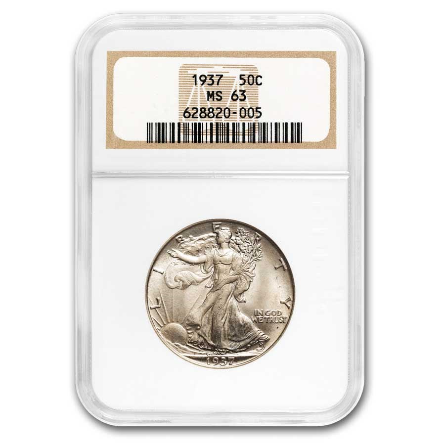1937 Walking Liberty Half Dollar MS-63 NGC