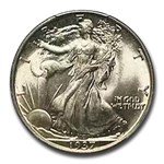 1937 Walking Liberty Half Dollar MS-64 PCGS