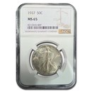 1937 Walking Liberty Half Dollar MS-65 NGC