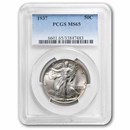 1937 Walking Liberty Half Dollar MS-65 PCGS