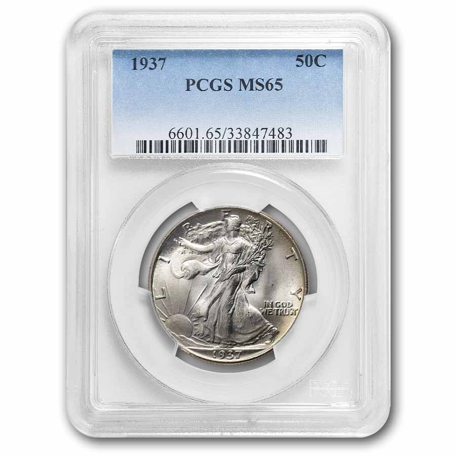 1937 Walking Liberty Half Dollar MS-65 PCGS