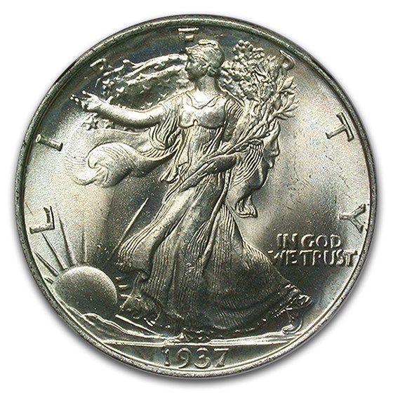 1937 Walking Liberty Half Dollar MS-66 NGC