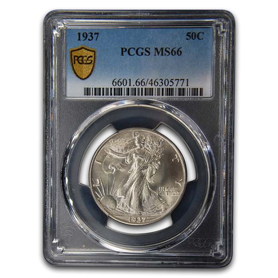 1937 Walking Liberty Half Dollar MS-66 PCGS 1937 Walking Liberty Half Dollar MS-66 PCGS