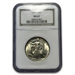 1937 Walking Liberty Half Dollar MS-67 NGC