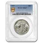 1937 Walking Liberty Half Dollar MS-67 PCGS