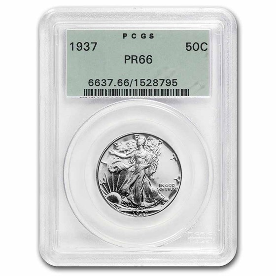 1937 Walking Liberty Half Dollar PR-66 PCGS 1937 Walking Liberty Half Dollar PR-66 PCGS
