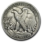 1937 Walking Liberty Half Dollar VG/VF