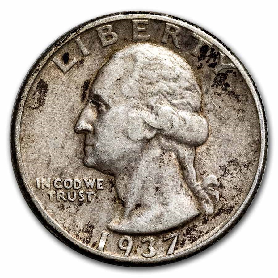 1937 Washington Quarter Good/Fine