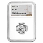 1937 Washington Quarter MS-66 NGC