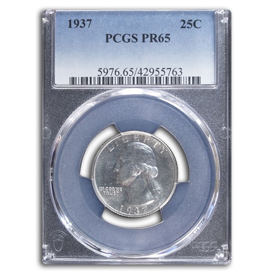 1937 Washington Quarter PR-65 PCGS 1937 Washington Quarter PR-65 PCGS