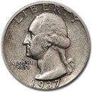 1937 Washington Quarter XF