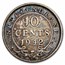 1938-1944 Newfoundland Silver 10 Cents George VI Avg Circ
