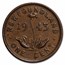 1938-1947 Newfoundland Small Cent George VI Avg Circ
