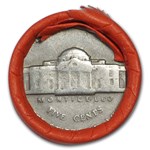 1938-1959 Jefferson Nickel 20-Coin Rolls Avg Circ