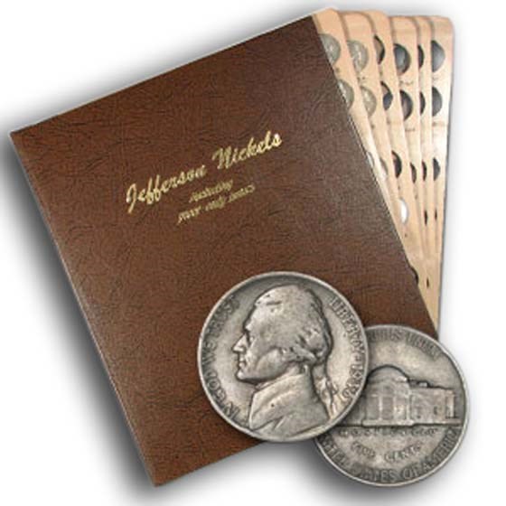 1938-1964 Jefferson Nickel Set (Dansco Album) Avg Circulated 1938-1964 Jefferson Nickel Set (Dansco Album) Avg Circulated