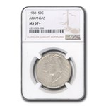 1938 Arkansas Centennial Commemorative Half Dollar MS-67+ NGC