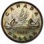 1938 Canada Silver Dollar George VI XF