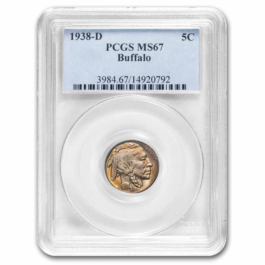 1938-D Buffalo Nickel MS-67 PCGS