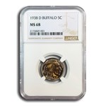 1938 D Buffalo Nickel MS-68 NGC (Toning)