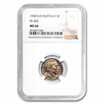 1938-D/D Buffalo Nickel MS-66 NGC