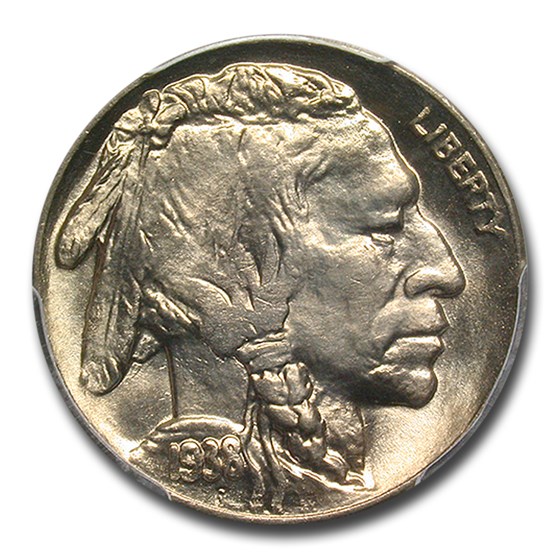 1938-D/D Buffalo Nickel MS-66 PCGS 1938-D/D Buffalo Nickel MS-66 PCGS