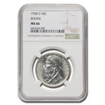 1938-D Daniel Boone Bicentennial Half Dollar MS-66 NGC