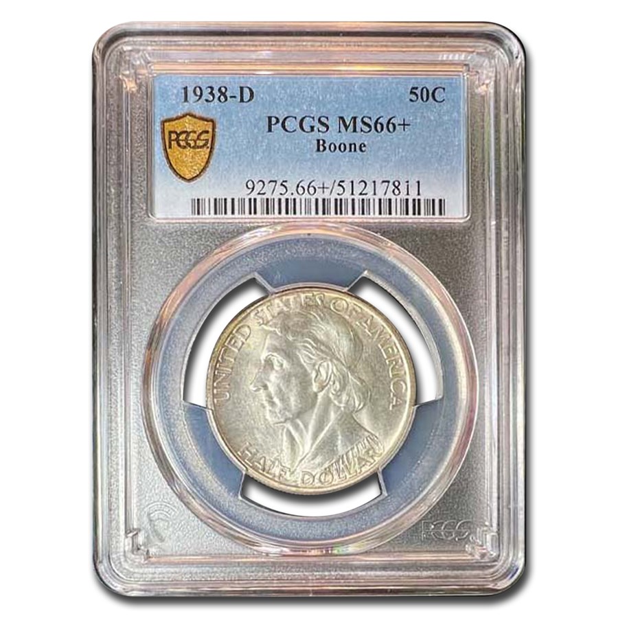 1938-D Daniel Boone Half Dollar MS-66+ PCGS