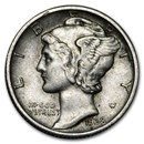 1938-D Mercury Dime AU