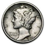 1938-D Mercury Dime AU