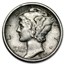 1938-D Mercury Dime AU