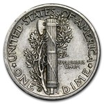 1938-D Mercury Dime AU