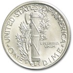 1938-D Mercury Dime BU