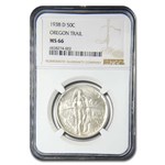 1938-D Oregon Trail Commemorative Half Dollar MS-66 NGC