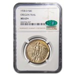 1938-D Oregon Trail Commemorative Half Dollar MS-67+ NGC CAC