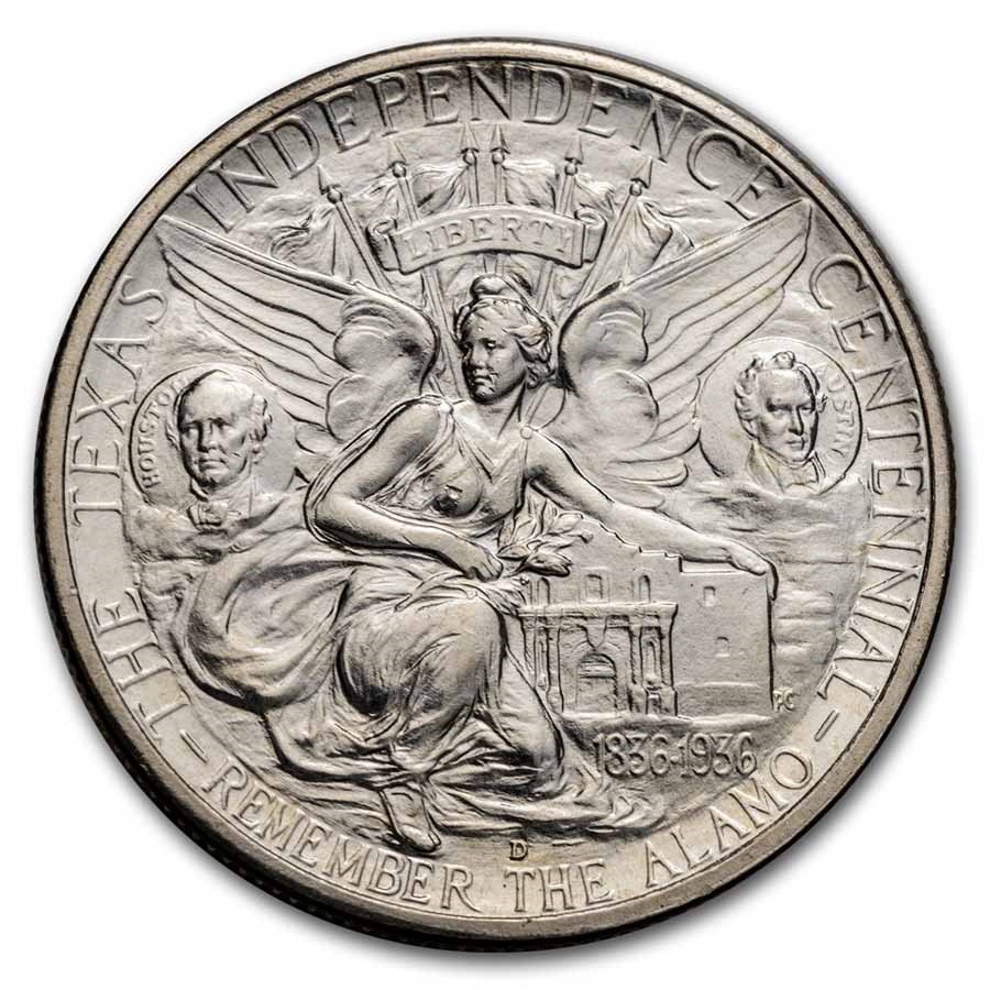 1938-D Texas Independence Centennial Half BU