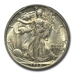 1938-D Walking Liberty Half Dollar AU-58 PCGS CAC