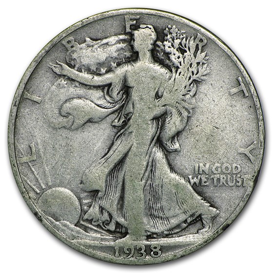 1938-D Walking Liberty Half Dollar Good 1938-D Walking Liberty Half Dollar Good
