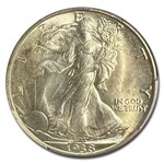 1938-D Walking Liberty Half Dollar MS-66 PCGS