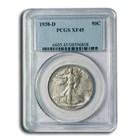 1938-D Walking Liberty Half Dollar XF-45 PCGS