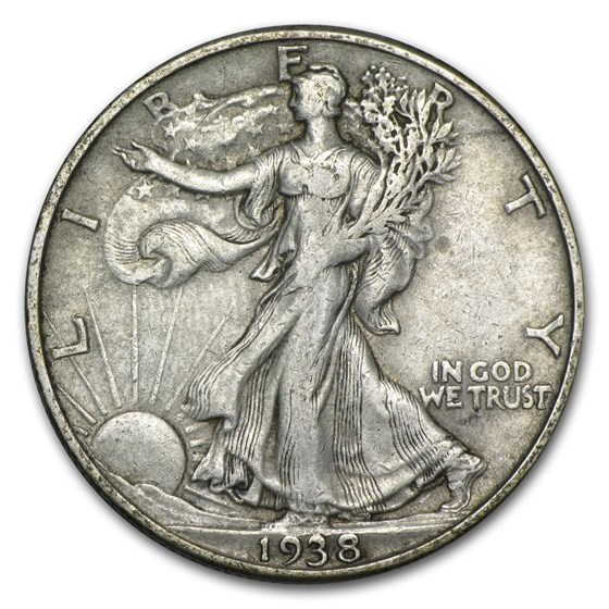1938-D Walking Liberty Half Dollar XF 1938-D Walking Liberty Half Dollar XF