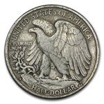 1938-D Walking Liberty Half Dollar XF
