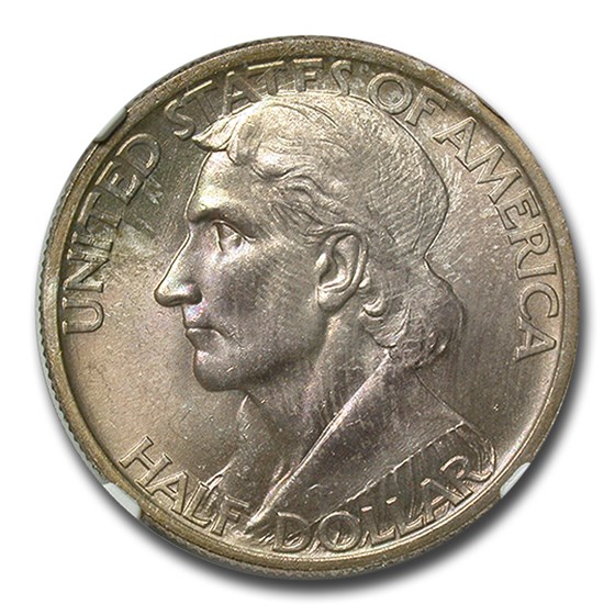 1938 Daniel Boone Bicentennial Half Dollar MS-66 NGC 1938 Daniel Boone Bicentennial Half Dollar MS-66 NGC