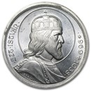 1938 Hungary Silver 5 Pengo St. Stephen BU