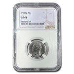 1938 Jefferson Nickel PF-68 NGC