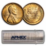 1938 Lincoln Cent 50-Coin Roll BU