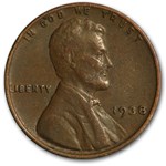 1938 Lincoln Cent Fine+