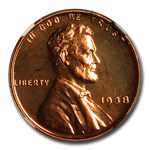 1938 Lincoln Cent PF-67 NGC (Red)