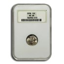 1938 Mercury Dime MS-68 NGC
