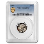 1938 Mercury Dime MS-68 PCGS (FB)