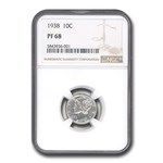 1938 Mercury Dime PF-68 NGC